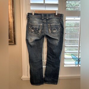 BKE Denim Sabrina Capri Jeans size 28 Medium Wash